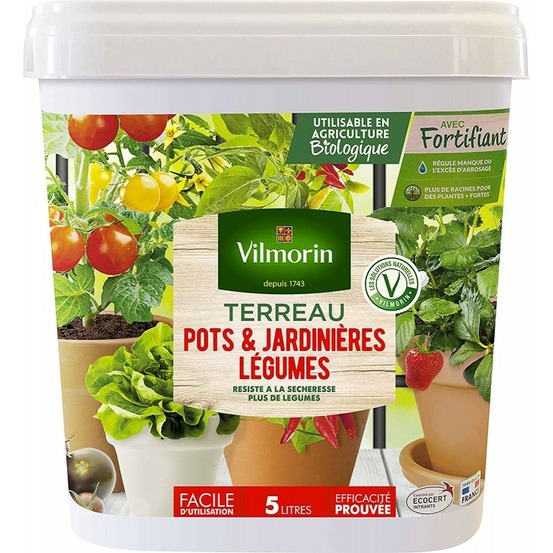 Jardinière légumes terreaux 5l
