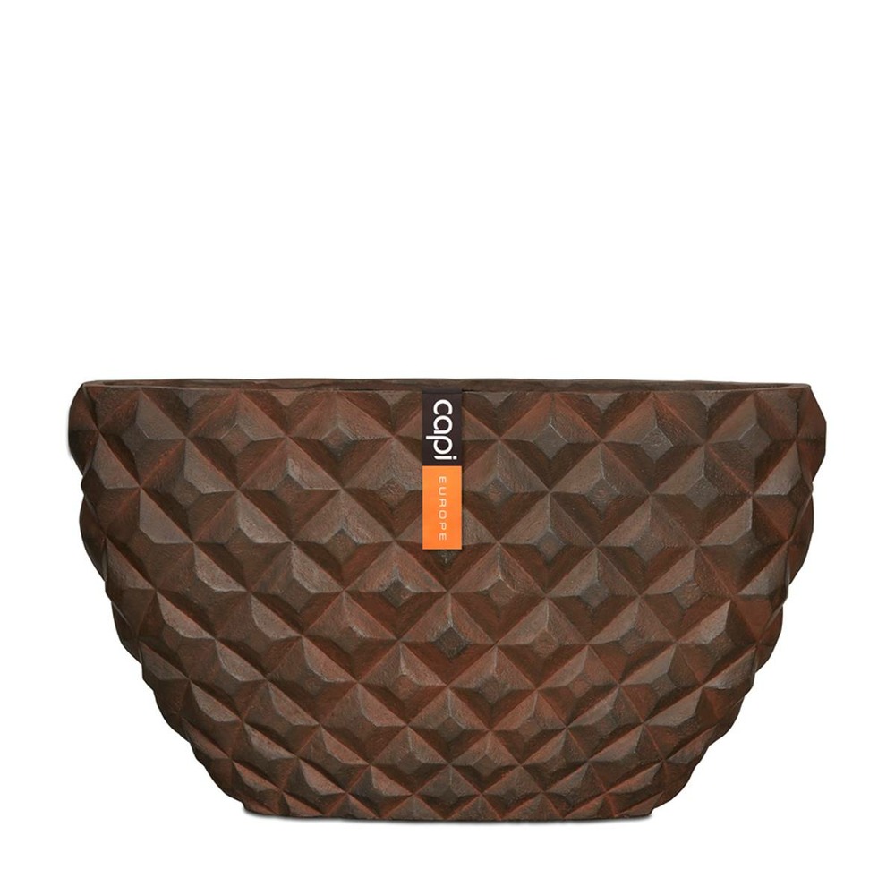 Bac en fibres de verre int. Bullet bas 61x15x35 cm rouille - dimhaut: h 35 cm -