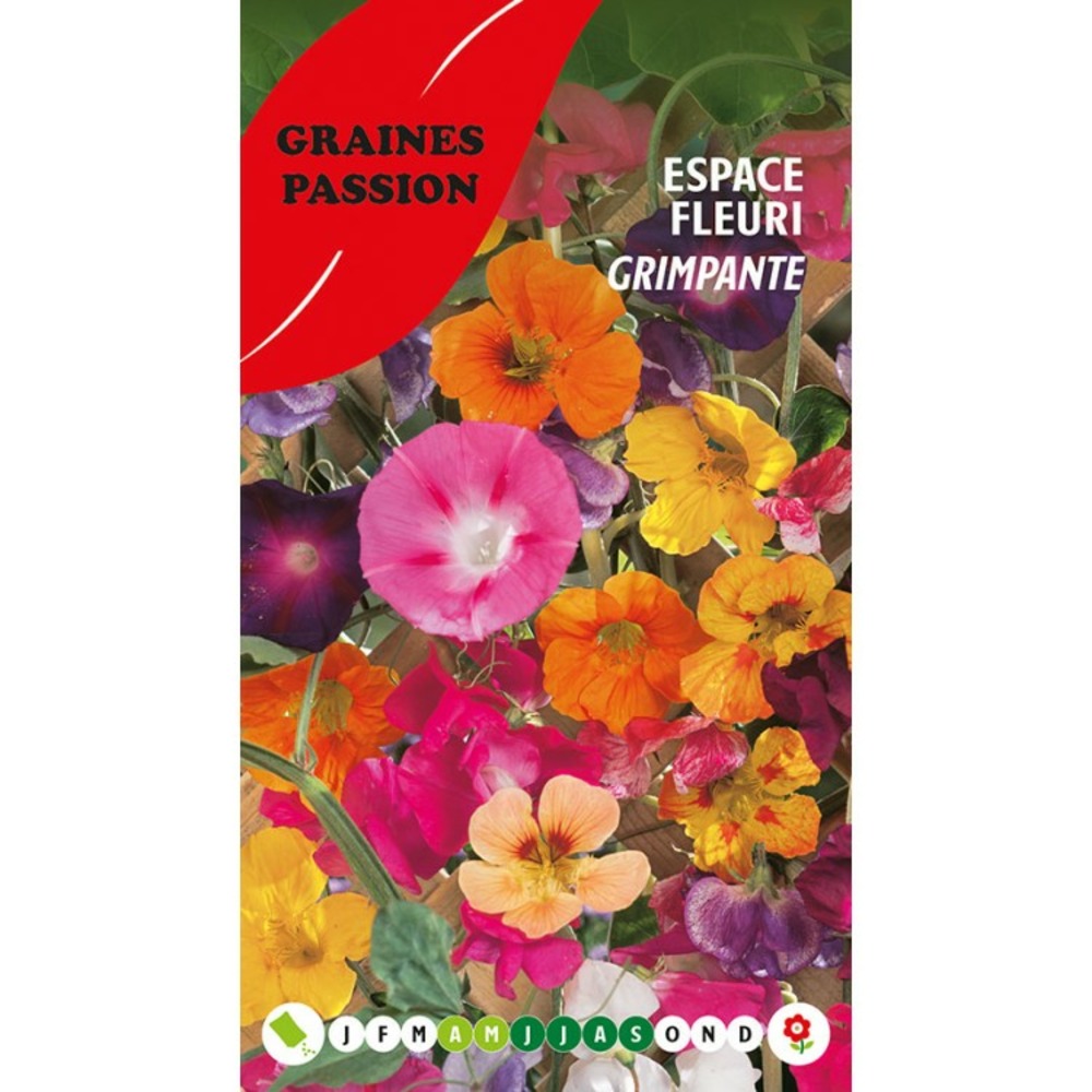 Graines passion , sachet de graines espace fleuri grimpante