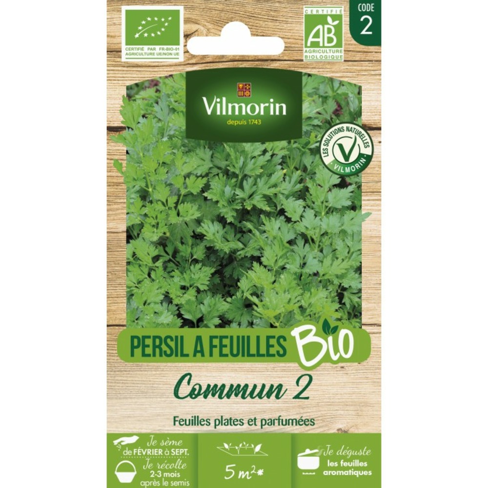 Vilmorin persil commun 2 bio
