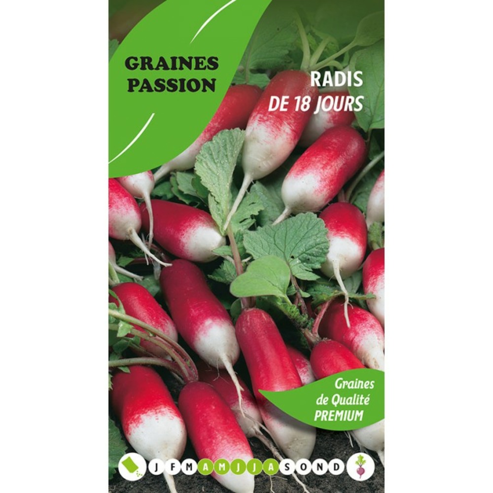 Graines passion , sachet de graines radis de 18 jours