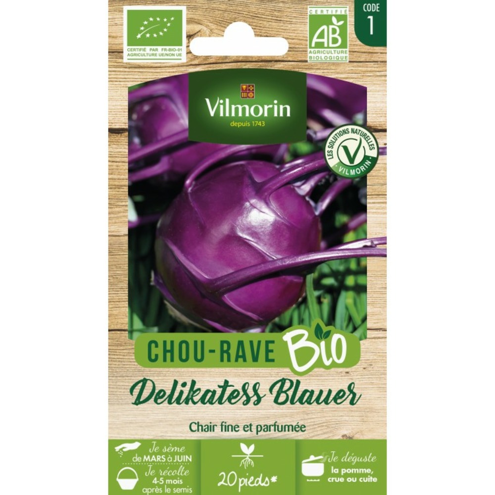 Vilmorin chou delikates blauer bio