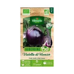 Vilmorin - aubergine violette de florence bio