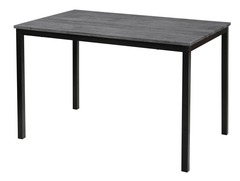 Table a manger design scandinave bois et metal gris bois