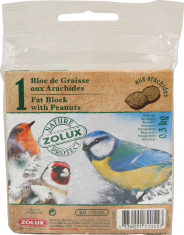 Zolux-Bloc de graisse aux arachides 300g
