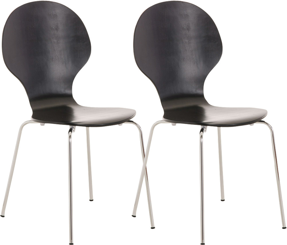 Lot de 2 chaises visiteurs diego