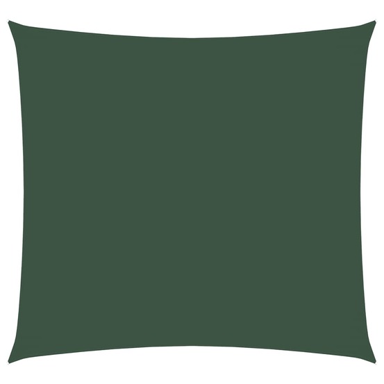Voile de parasol tissu oxford carré 4,5x4,5 m vert foncé