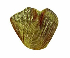 Pétales de rose artificiels x 100 or avec feuilles en tissu - couleur: doré