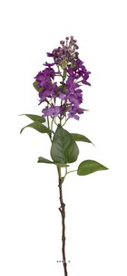 Lilas artificiel h 60 cm d 15 cm avec superbe tête tissu mauve violet - couleur: