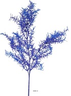 Branche de feuilles de mirte factice h62cm plastique ext bleu royal - couleur: b