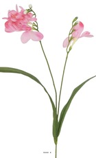 Freesia factice en tige fleur des champs h70cm idéale bouquet rose - couleur: ro
