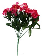 Bouquet d'orchidées artificielles 21 fleurs hauteur 33 cm superbe rose fush