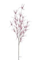 Branche de feuillage déco artificiel h 79 cm mousse pu rose pâle - couleur: rose