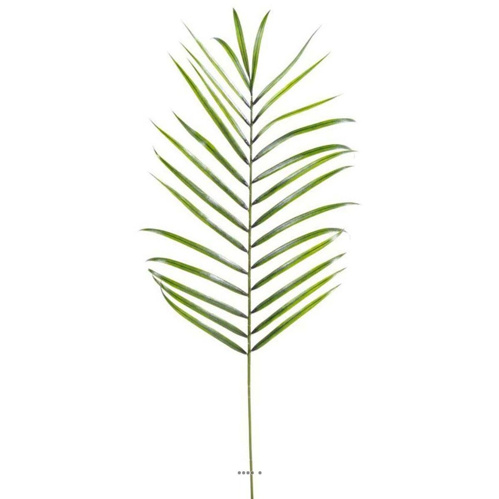 Feuille de palmier areca artificielle en plastique h 110 cm vert