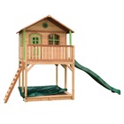 Axi andy maison enfant avec bac à sable & toboggan vert