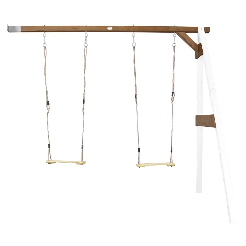 Portique BalanÃ§oire Bois 2 Blanc/marron