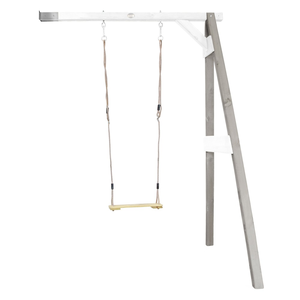 Portique BalanÃ§oire en Bois 1 Gris/blanc