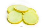 Tranche de citron jaune artificiel x 6 en plastique soufflé h 80x60 mm