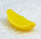Quartier de citron jaune artificiel x 6 plastique soufflé l 90x35 mm