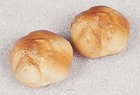 Petite boule de pain artificiel x 2 en plastique soufflé d 100 mm