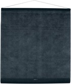 Tenture de salle uni noir en tissu non tissé 80 cm x 12 m - couleur: noir