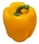 Poivron légume artificiel avec poids h 85 mm jaune - couleur: jaune