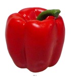Poivron légume artificiel avec poids h 85 mm rouge cerise - couleur: rouge