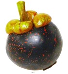 Fruit de la passion artificiel fruit exotique factice lesté h 75 mm