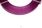 Fil aluminium plat fuschia souple lg 5 mm l 10 mètres décoration - couleur: rose