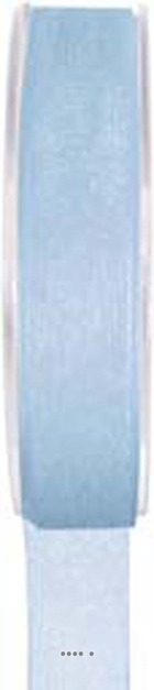 Ruban en organdi bleu ciel 6 mm bobine de 20 m - couleur: bleu pastel