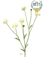 Centaurée artificielle, 3 ramures, h 64 cm crème - best - couleur: crème