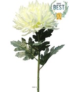 Chrysanthème artificiel, h 63 cm crème - best - couleur: crème
