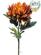 Chrysanthème artificiel, h 63 cm orange - best - couleur: orange