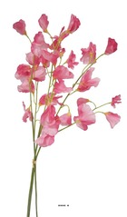 Pois de senteur fleur artificielle en 3 branches h 50 cm rose fushia - couleur: