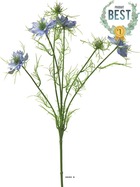 Nigelle de damas artificielle, 6 ramures, h 66 cm bleu royal - best - couleur: b