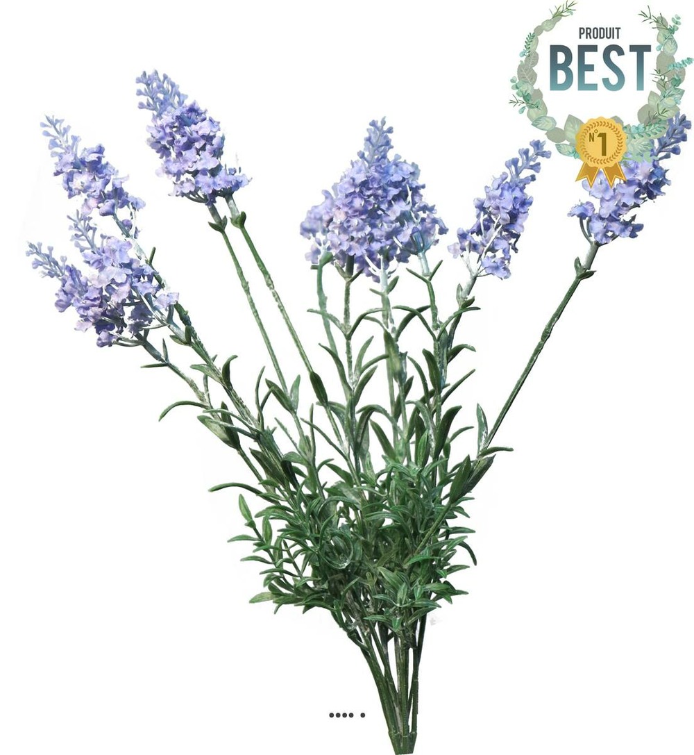 Lavande artificielle en tige, 10 ramures, h 40 cm lavande - best - couleur: lava