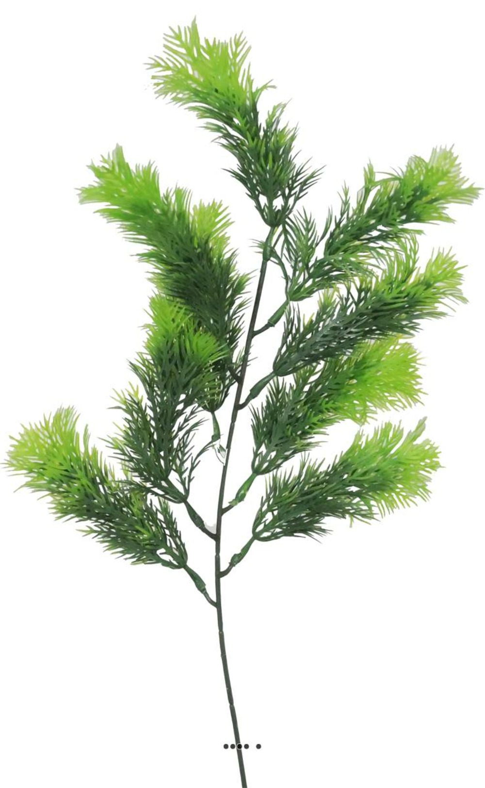 Thuya artificiel en piquet h 45 cm plastique vert bicolore ext