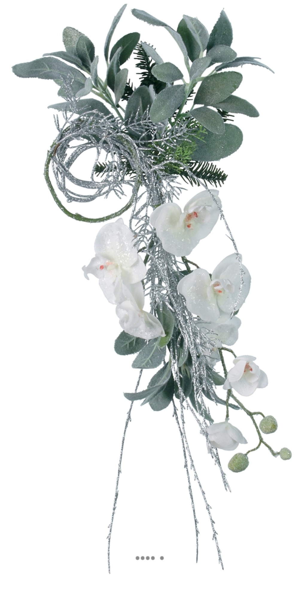 Decoration Noel merveille L 53cm artificiel