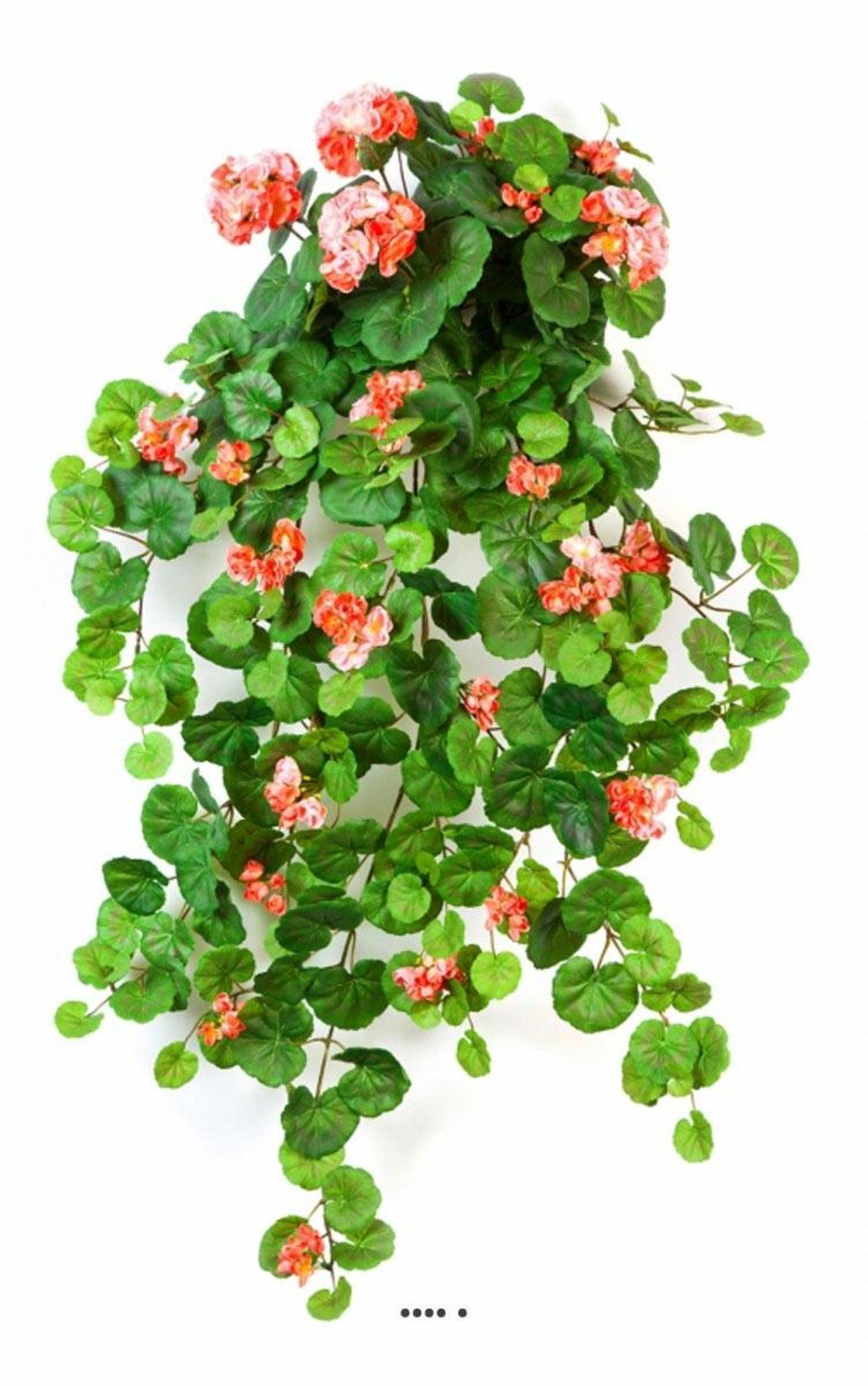 Geranium artificiel en piquet 90 cm saumon