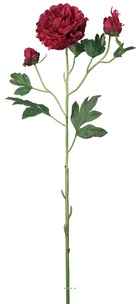 Pivoine charme artificielle h 95cm d 16cm - couleur: rose fushia
