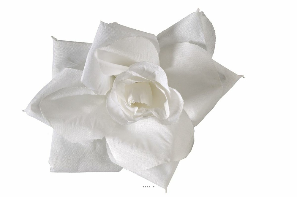 Tetes de rose Artificielle X 6 Blanc Neige