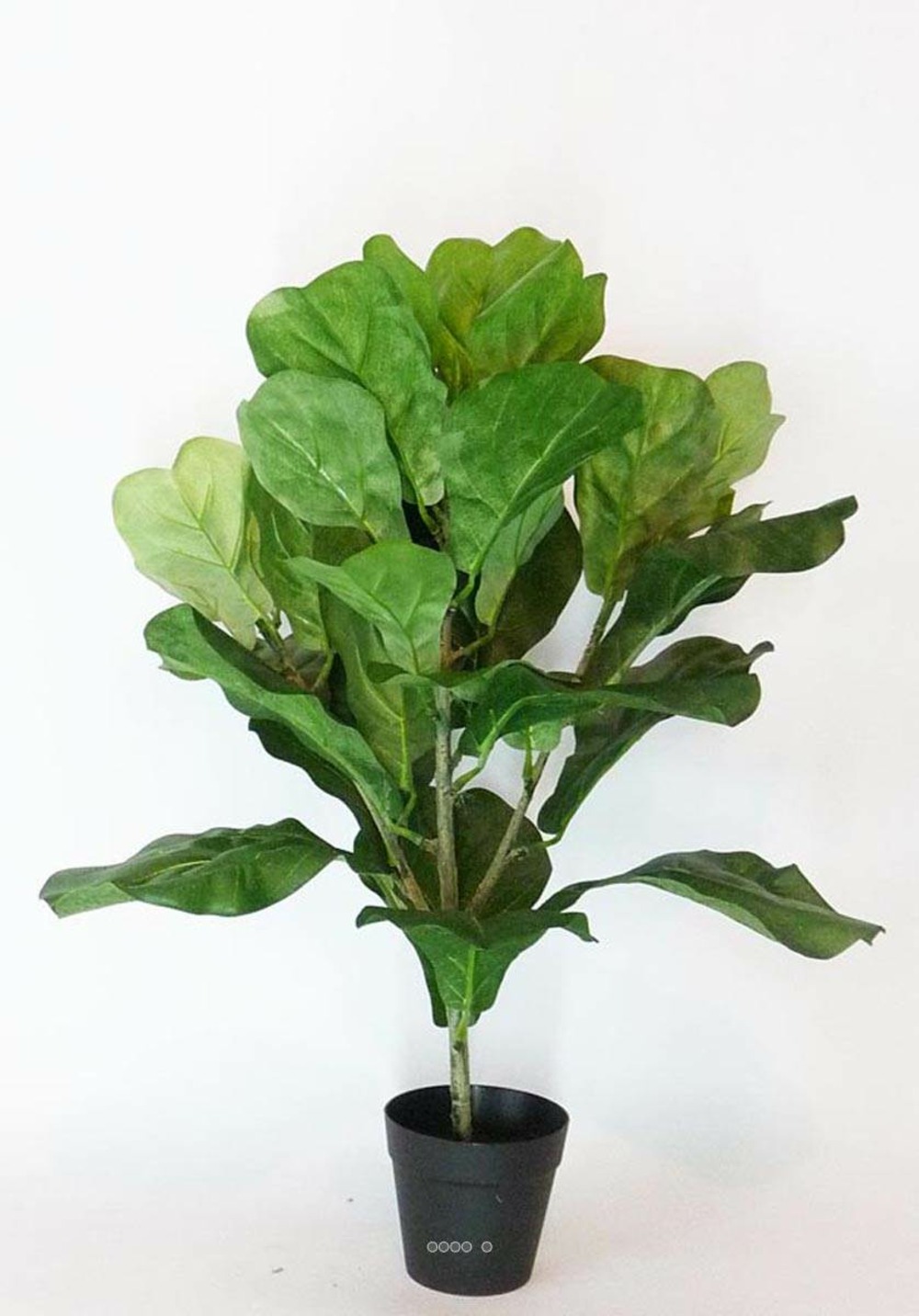 Ficus Lyrata artificiel Vert H 55 cm en pot