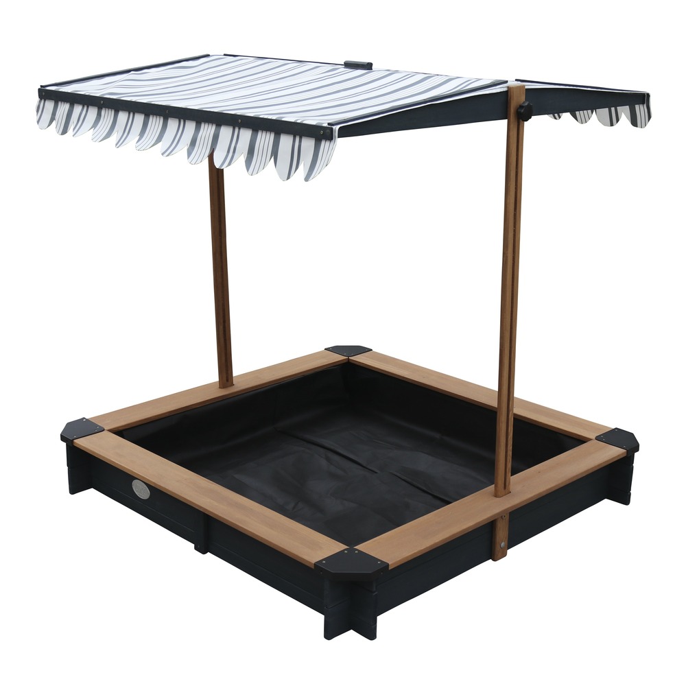 Axi lily bac à sable enfant en anthracite / marron