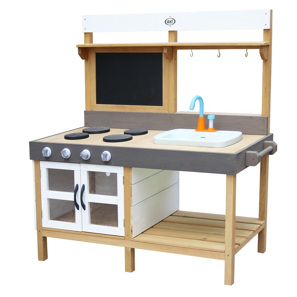 Axi rosa cuisine enfant en bois