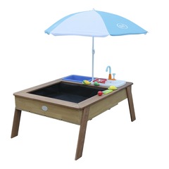 Axi linda table sable et eau avec cuisine de jeux en bois