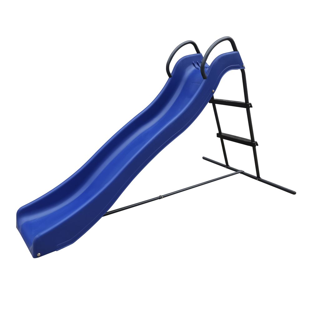 Toboggan AXI 220 Cm – Cadre Acier Thermolaqué, Glissière HDPE, Marches PP, 3 Ancrages, Pour Enfants 3-7 Ans, 35 Kg Max