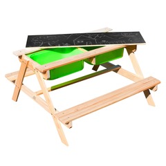 Sunny dual top 2.0 table sable et eau / pique nique en bois