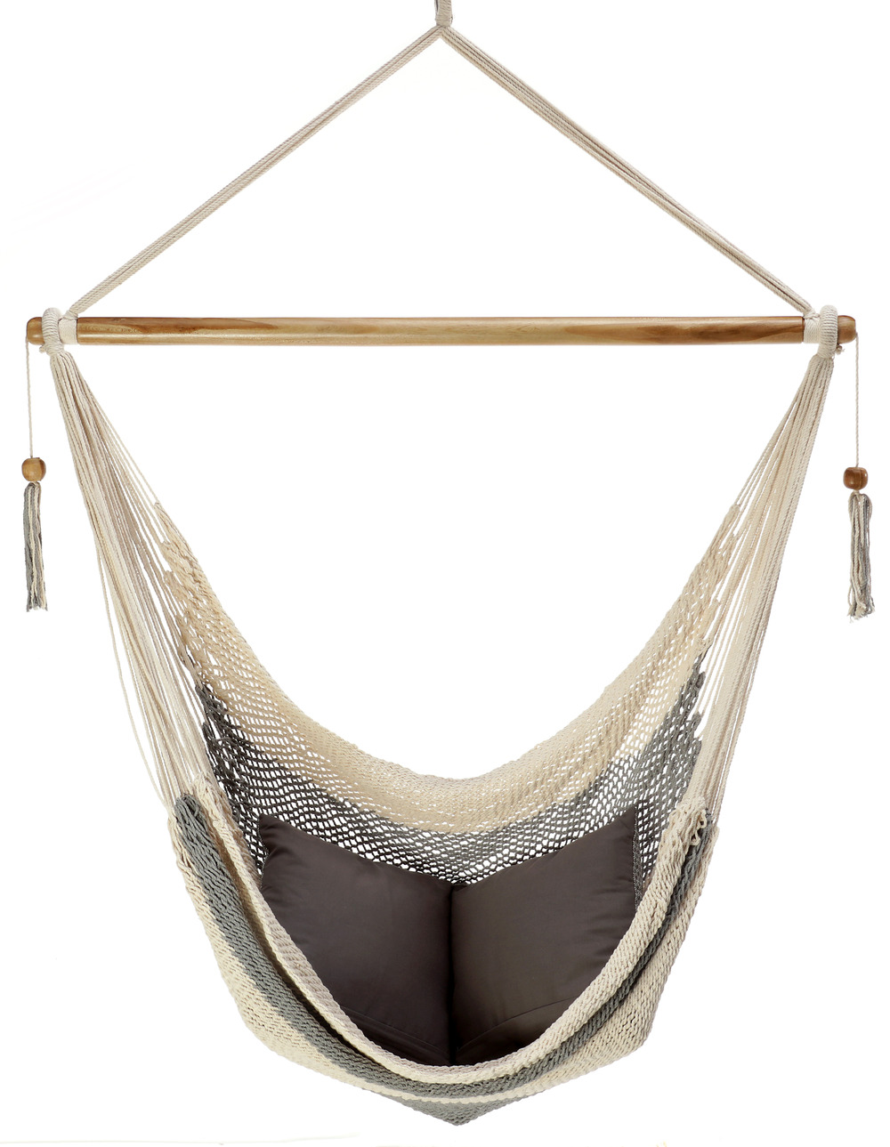 Hamac chaise rama xl blanc et gris