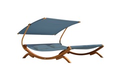 Chaise longue de jardin axi mallorca en bois pour 2 personnes