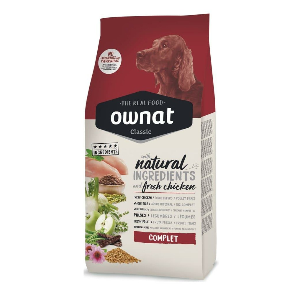 Ownat classic complet poulet croquettes pour chien 15kg Truffaut